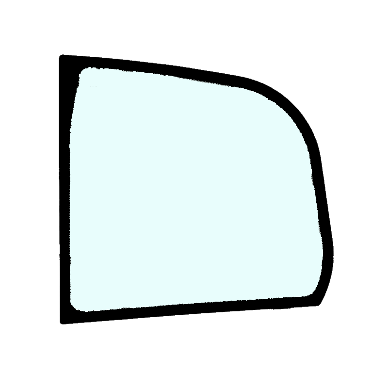 БОКОВОЕ СТЕКЛО ЗА ДВЕРЬЮ С ШЕЛКОГРАФИЧЕСКОЙ НАКЛЕЙКОЙ ТЕЛЕСКОПИЧЕСКИЙ ПОГРУЗЧИК MANITOU MLT850-145V+