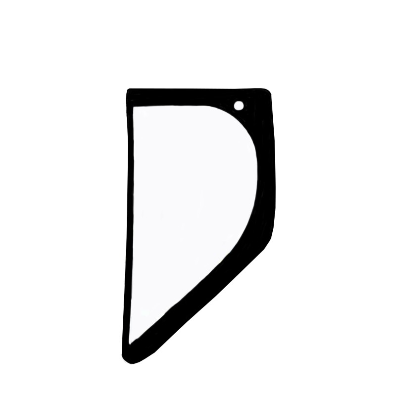 БОКОВОЕ СТЕКЛО ЗА ДВЕРЬЮ ШЕЛКОГРАФИЯ ГУСЕНИЧНЫЙ ЭКСКАВАТОР KOBELCO SK75SR-7