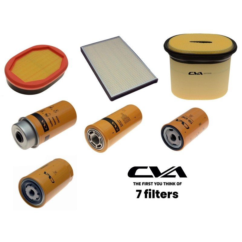 Комплект фильтров экскаватор-погрузчик Caterpillar 428d2 / CVA