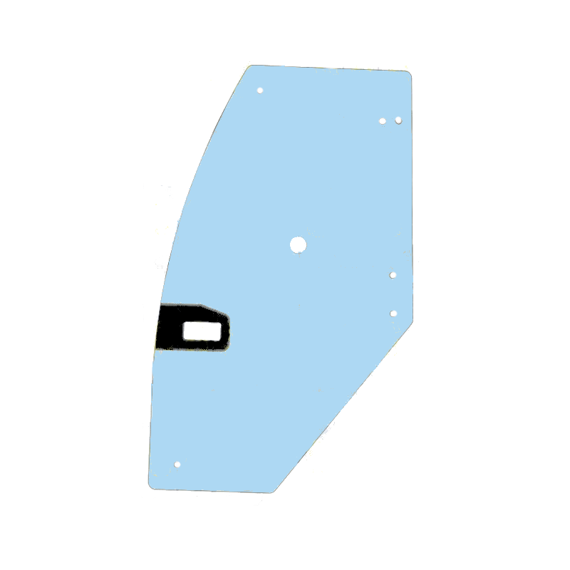 Стекло двери левая сторона шелкография колесный погрузчик BOBCAT L85