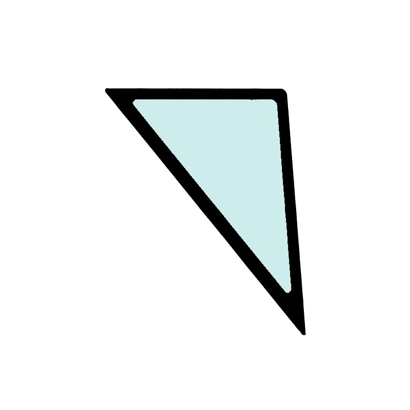 СТЕКЛО ПРАВАЯ СТОРОНА НИЖНЯЯ ШЕЛКОГРАФИЯ МИНИ-ЭКСКАВАТОР KOMATSU PC17R-5