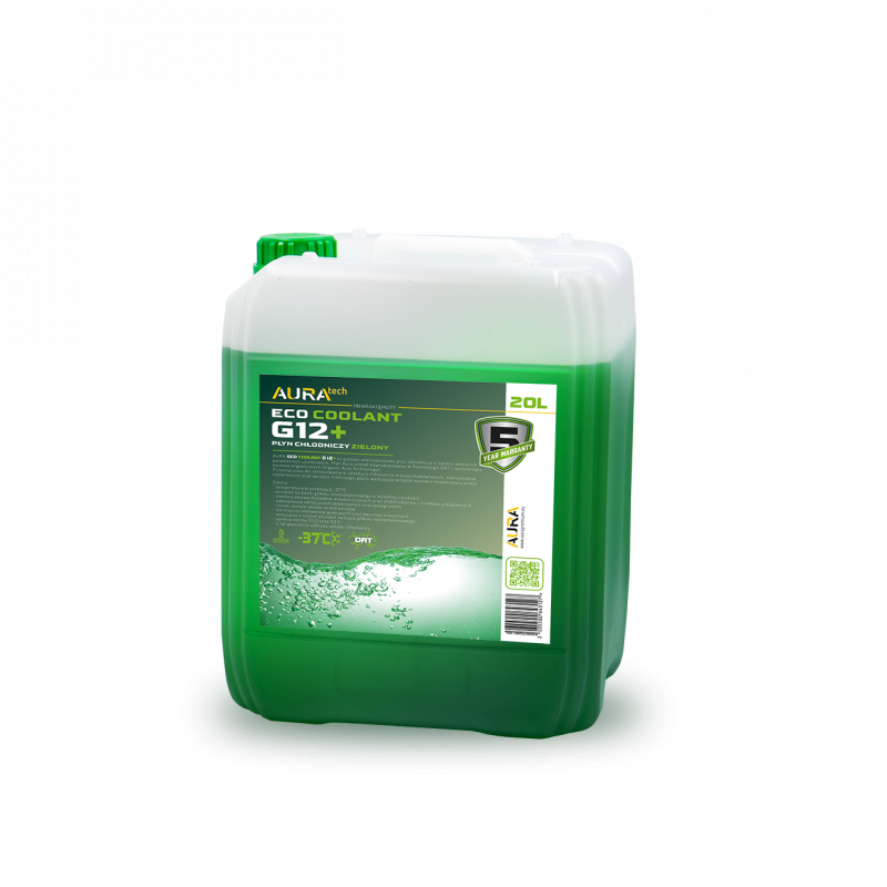 Aura охлаждающая жидкость Eco COOLANT G12 + зеленый 20л