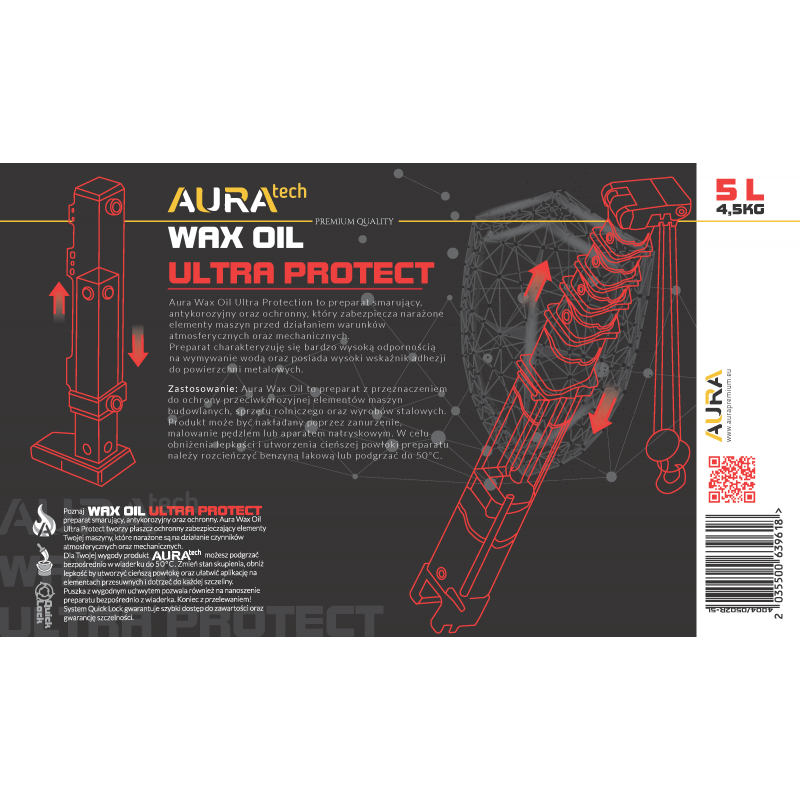 Aura WAXOIL ULTRA PROTECTION 5L - смазка для выдвижения и компонентов шасси