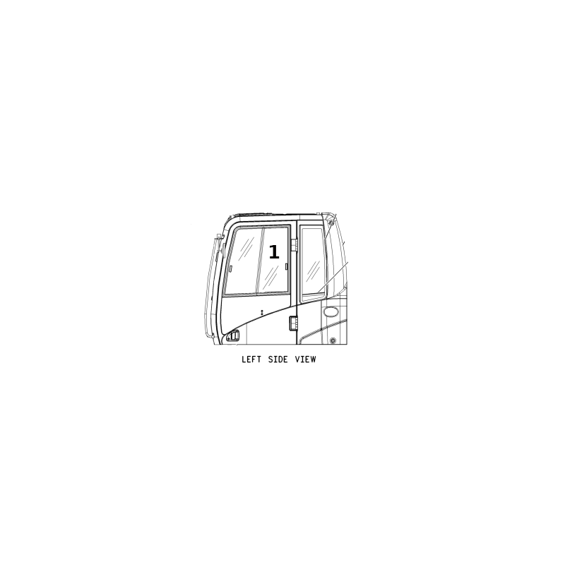 КОЛЕСО/ГУСЕНИЧНЫЙ ЭКСКАВАТОР М318К 318К 2109338 ЭКСКАВАТОРА ДВЕРИ СТЕКЛА ВЕРХНЕЕ СПОЛЗАЯ