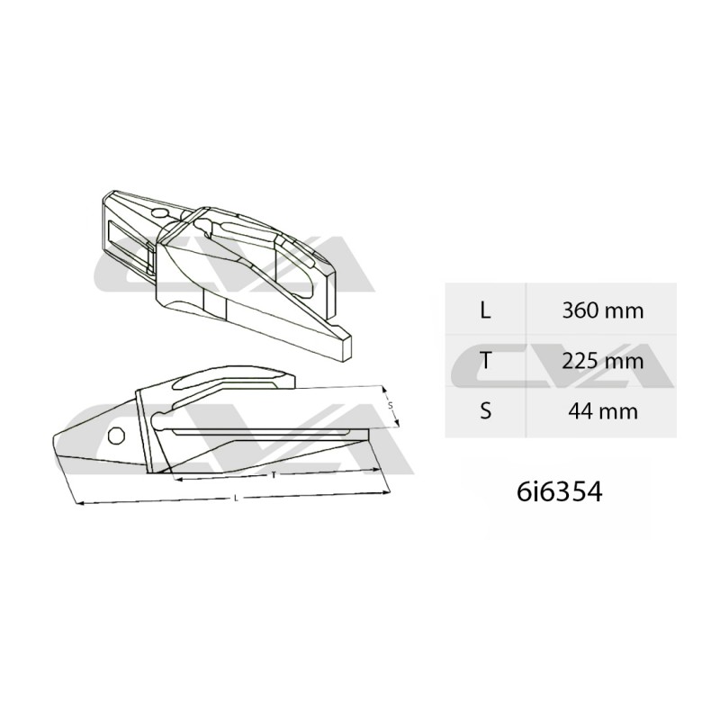Адаптер CAT для системы зуба J350 9,60 кг CVA