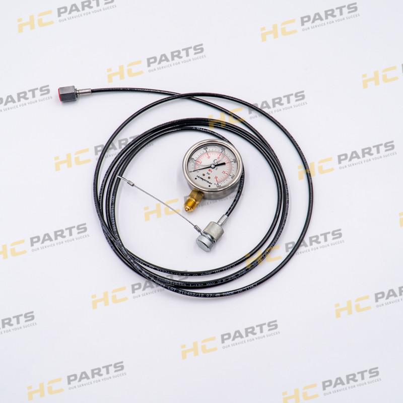JCB Set for measuring the pressure on a JCB machine - Hose + Pressure gauge 300 bar