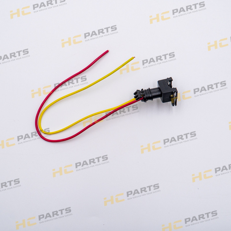JCB Female plug with cable 2 pin
