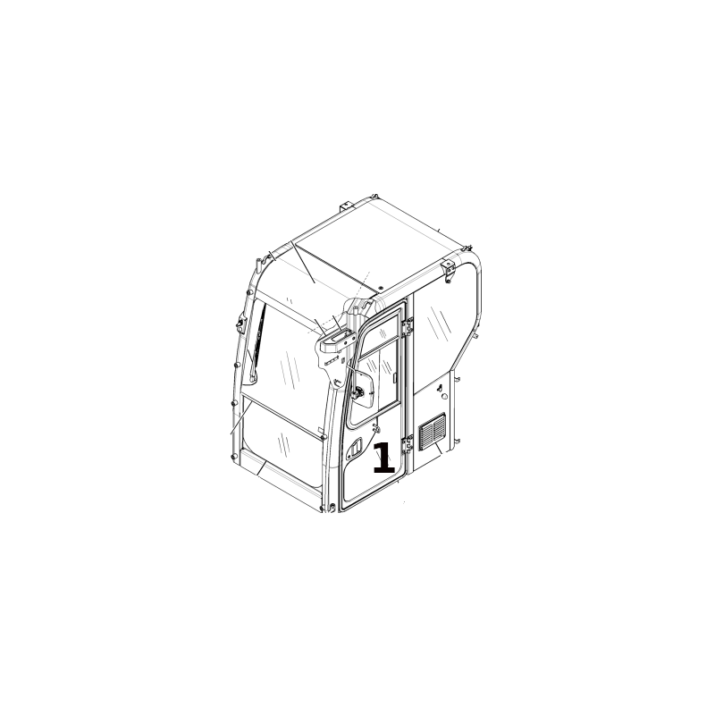 СТЕКЛО ДВЕРИ НИЖНЯЯ ЛЕВАЯ ШЕЛКОГРАФИЯ МИНИ ЭКСКАВАТОР CAT 307E 308E 3898682