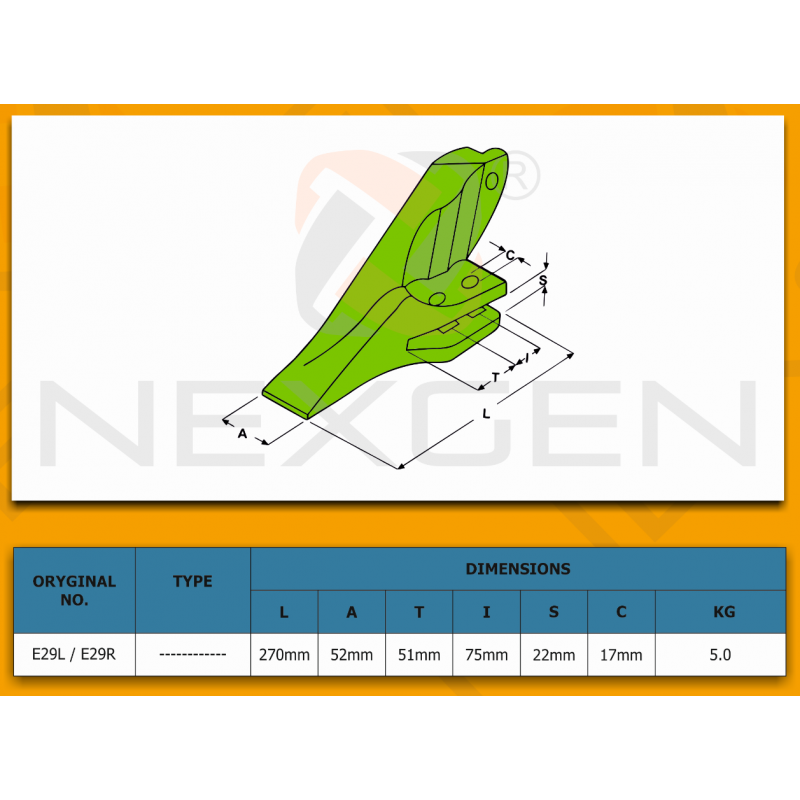 Sidecutter right Hand suitable for CAT, NEW HOLLAND, FIAT