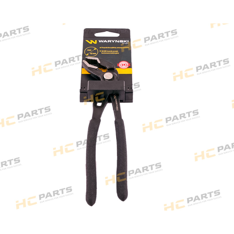 Quick-adjusting pipe pliers 180mm. jaws range 42 mm