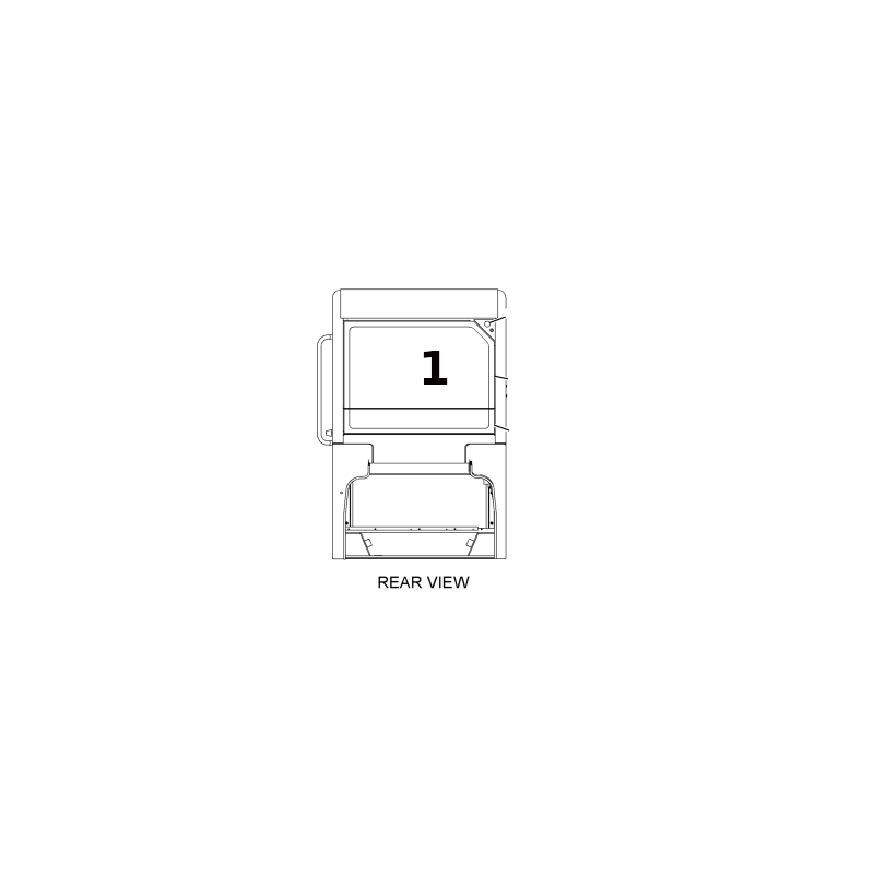 ЗАДНЕЕ СТЕКЛО МИНИ-ЭКСКАВАТОР CAT 301.8 1466329 ШЕЛКОГРАФИЯ!