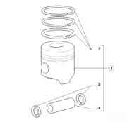 1931002 поршневой комплект с кольцами
