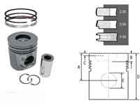 U5lp0058 поршень +Nural кольца + 0.50