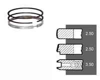 4222950m91 Mahle std кольца