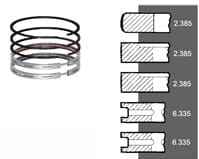 745747m91 NPR STD кольца хром