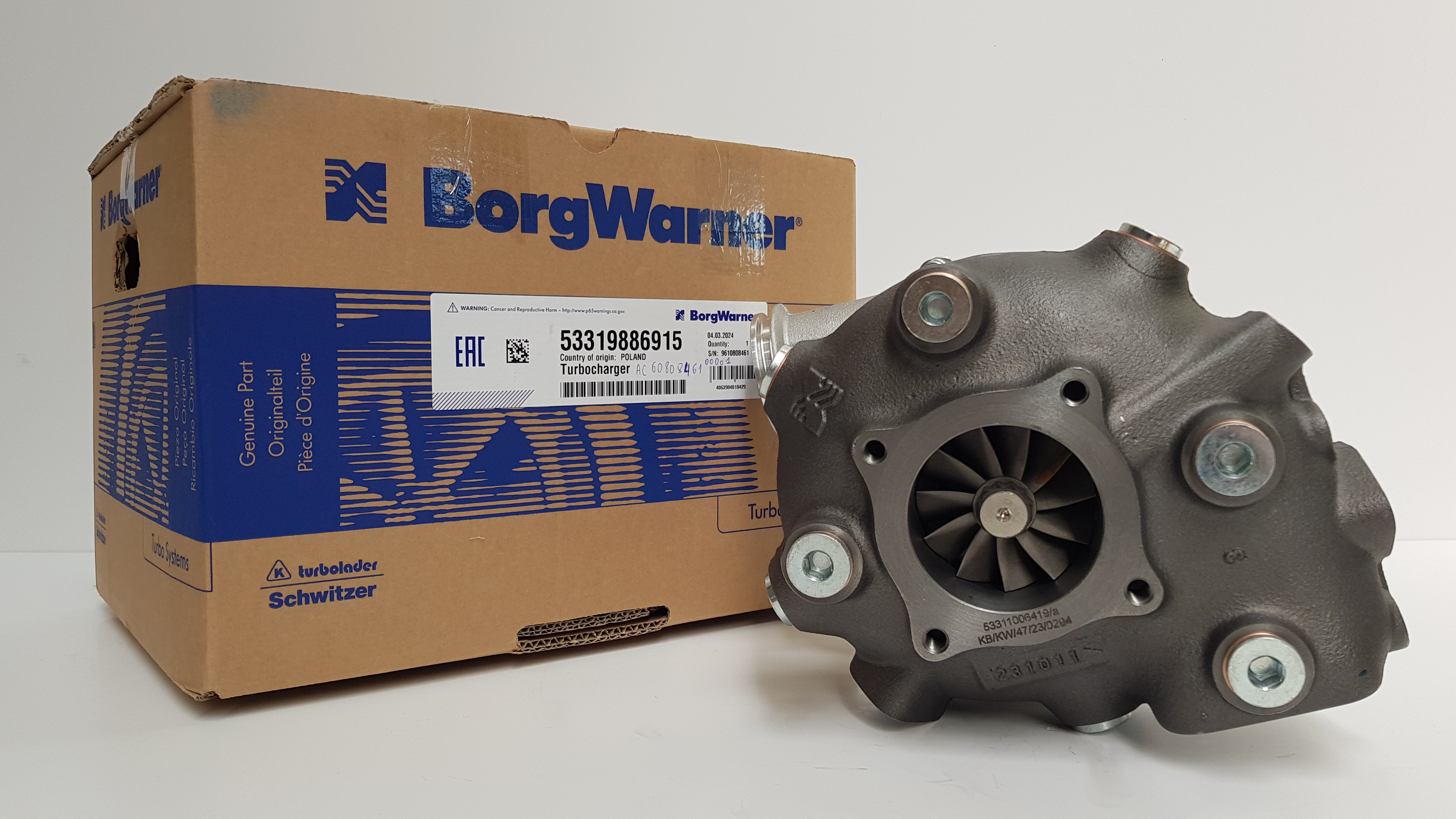Турбокомпрессор BorgWarner KKK