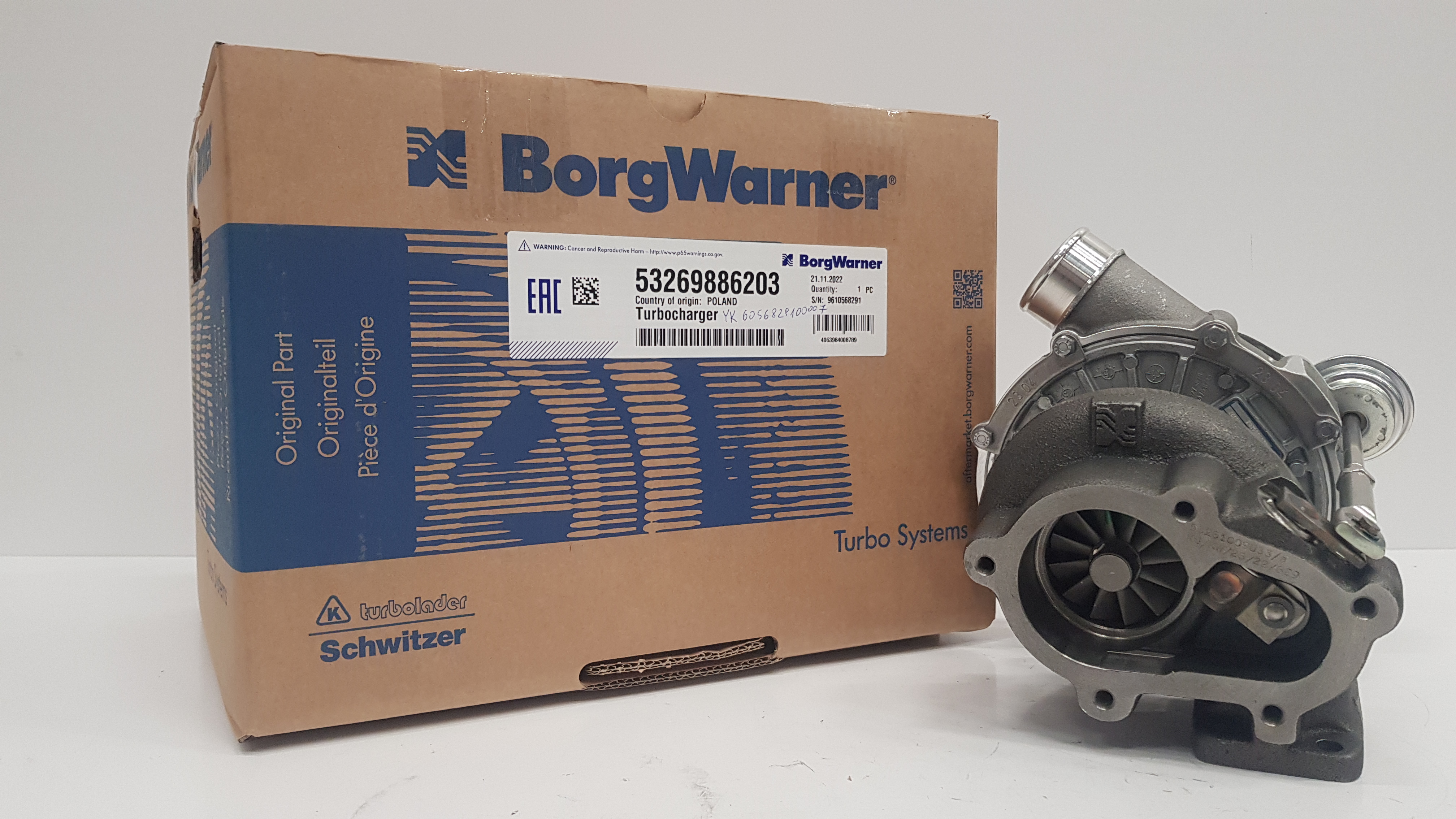 Турбокомпрессор BorgWarner KKK