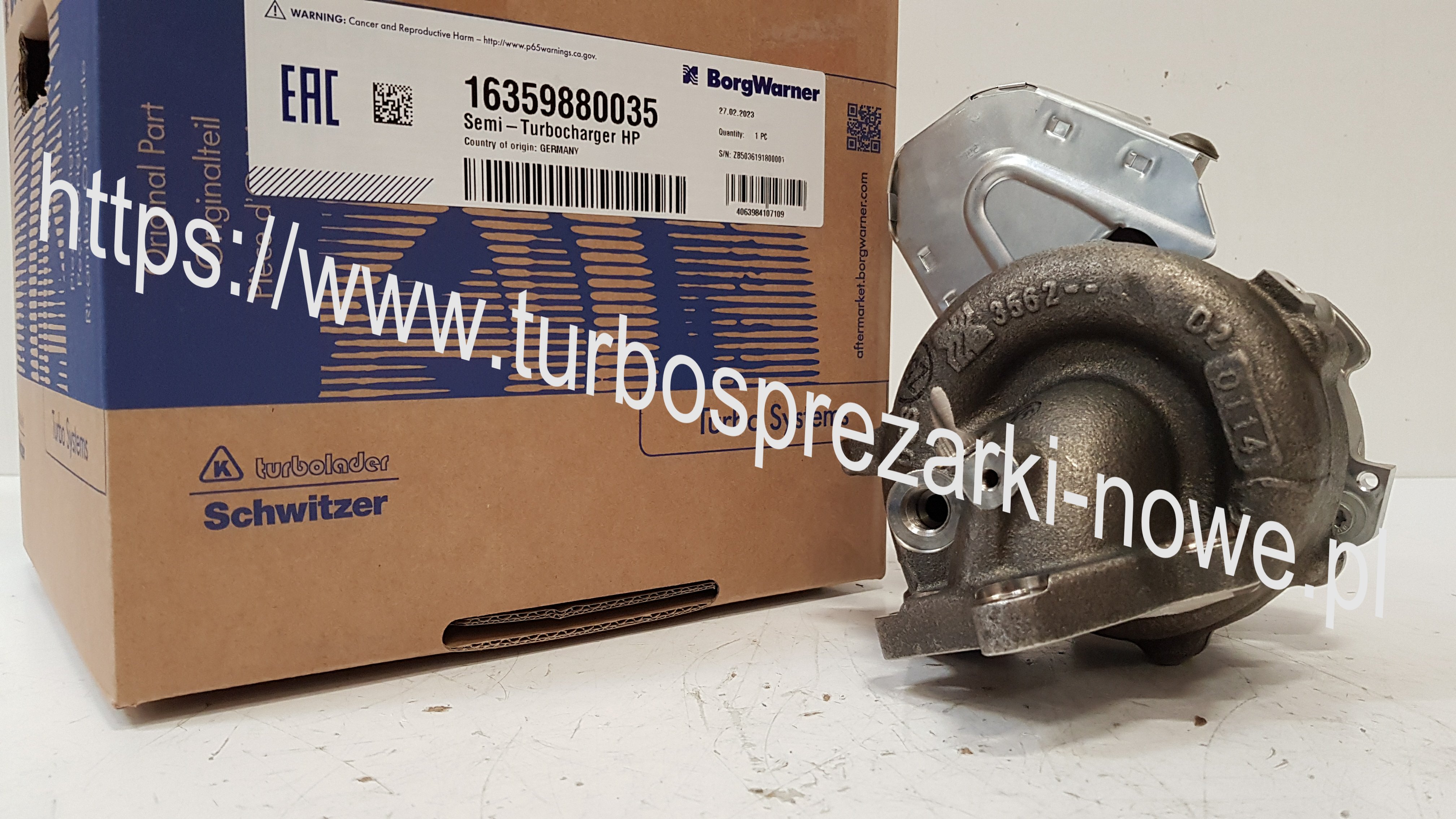 Турбокомпрессор BorgWarner KKK