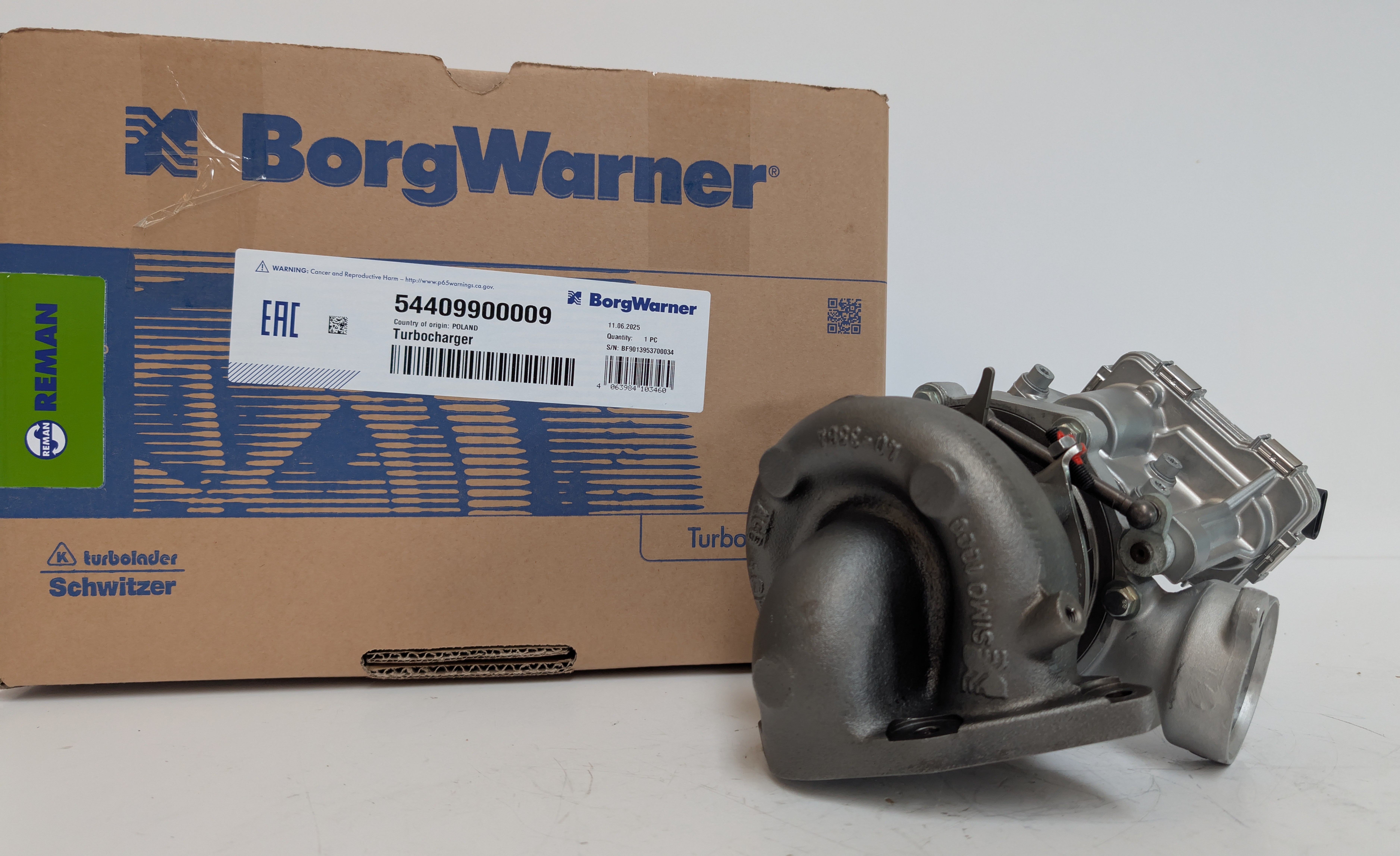 Турбокомпрессор BorgWarner KKK Reman
