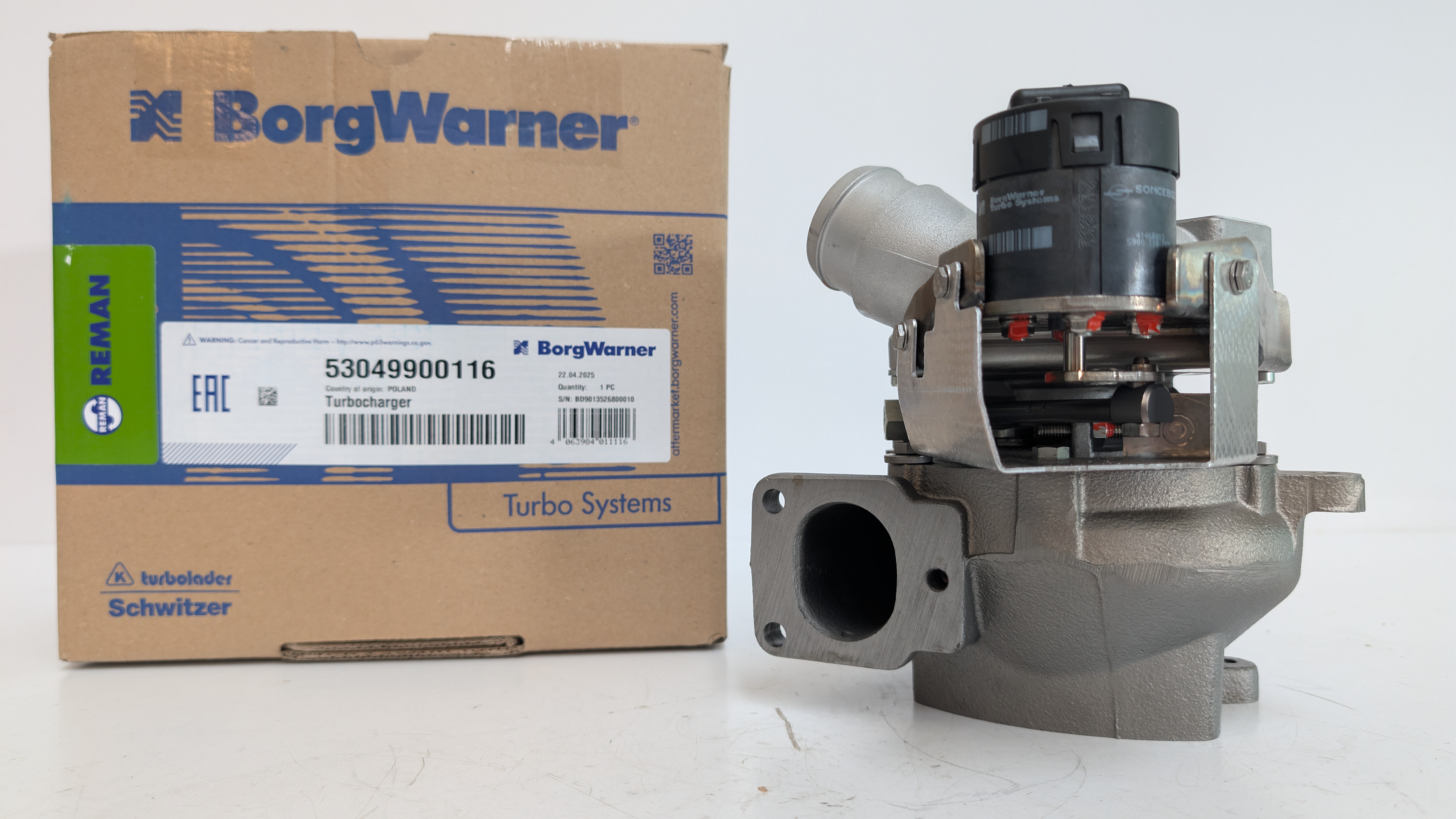 Турбокомпрессор BorgWarner KKK Оригинал Reman