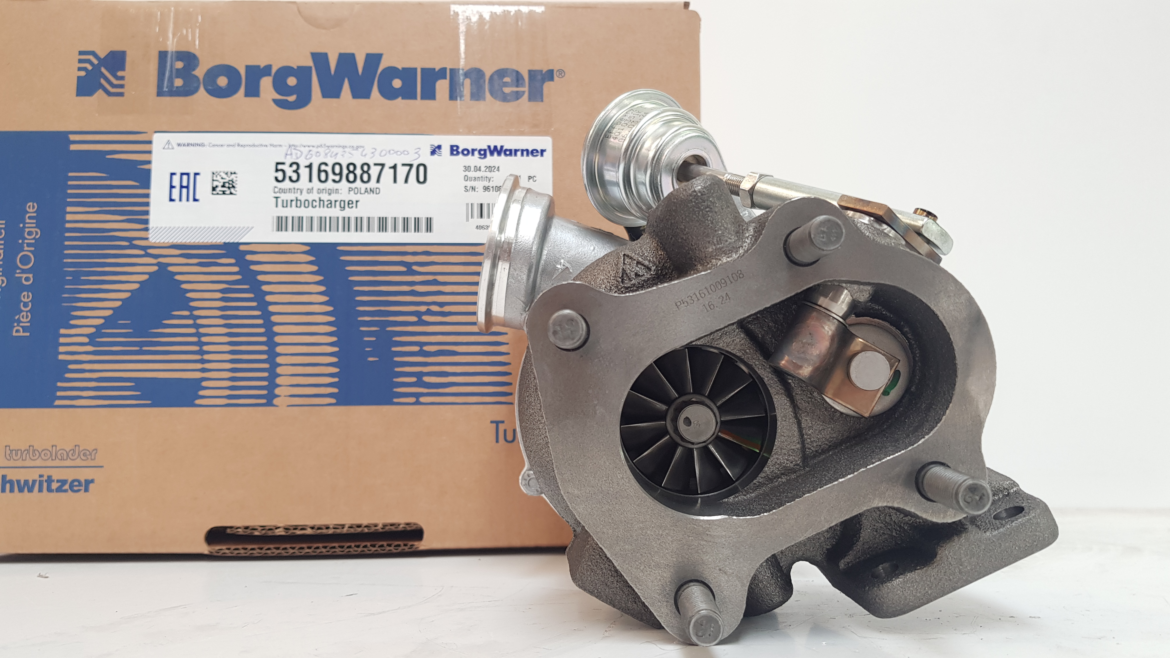 Турбокомпрессор BorgWarner KKK