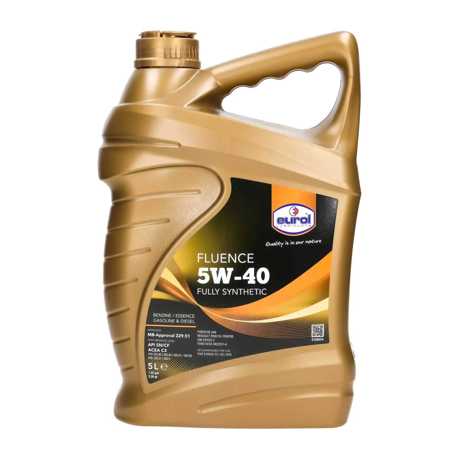 Моторное масло Eurol Fluence 5W-40 5L