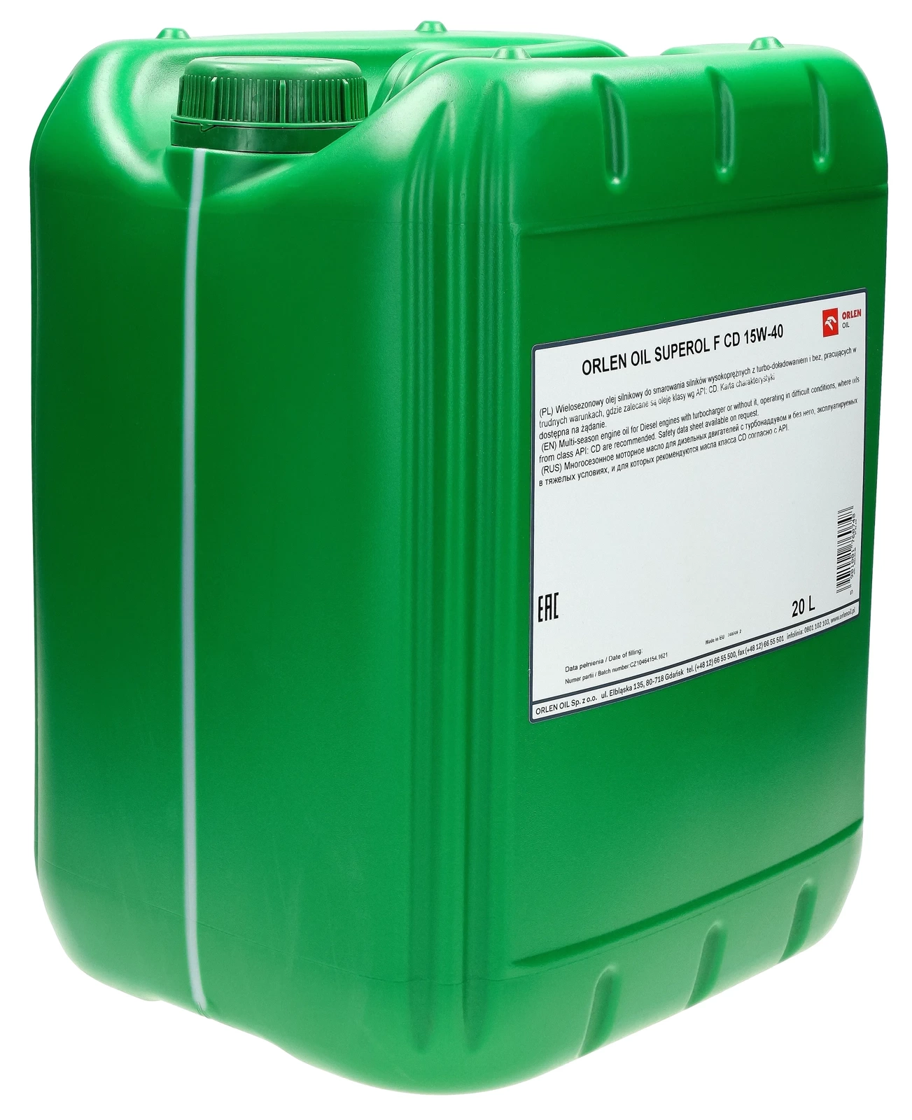 Моторное масло Orlen Superol F CD 15W - 40 20L