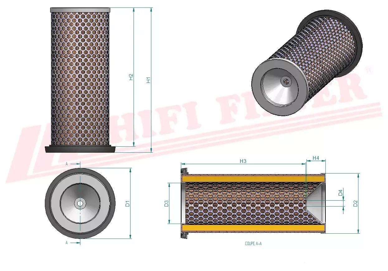 Воздушный фильтр HIFI FILTER SA 10440