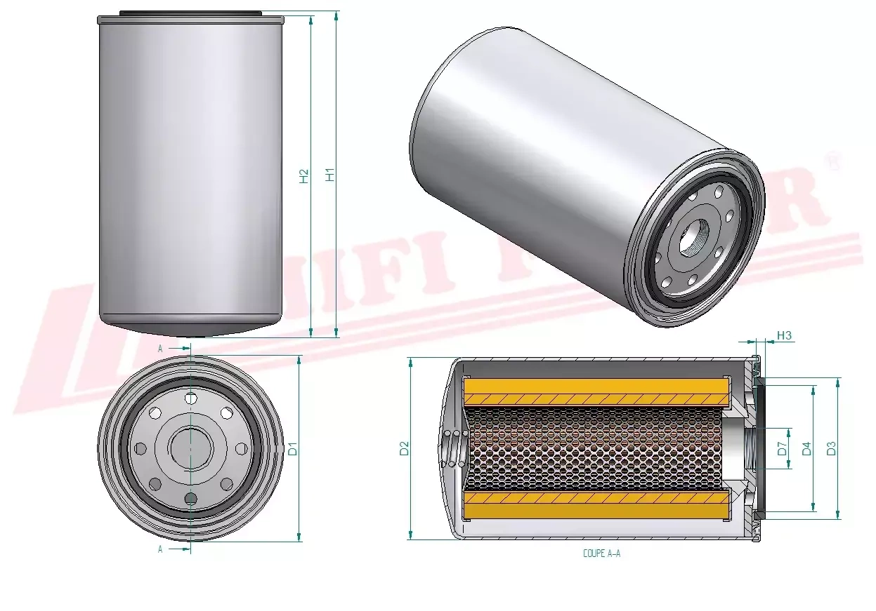 Топливный фильтр HIFI FILTER FT 7219