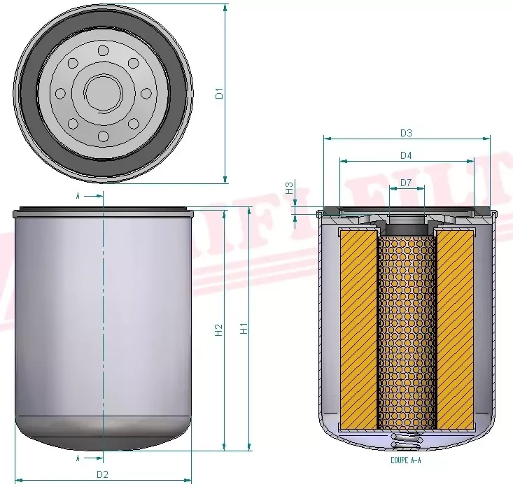 Фильтр моторного масла HIFI FILTER SO 11502