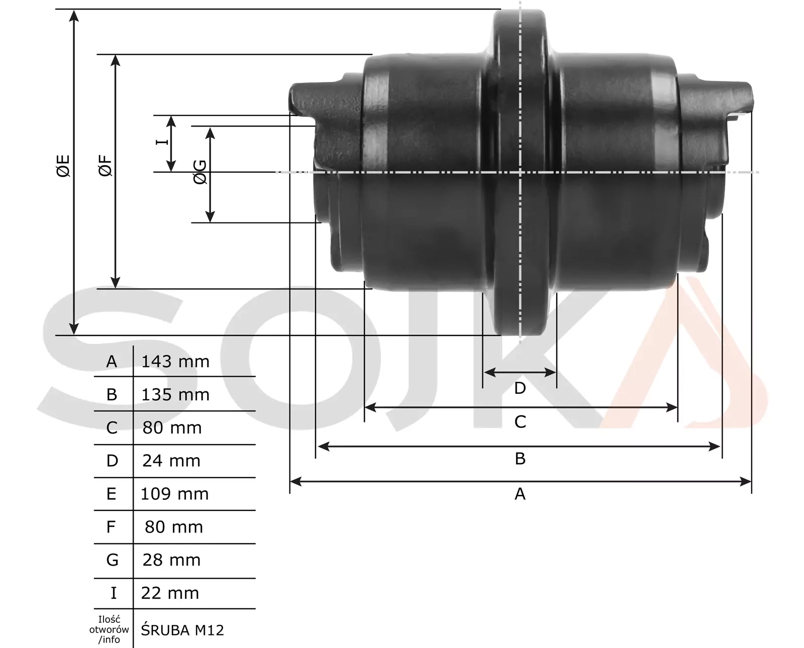 Каток Kubota U15 - 3 (RG058-2170)