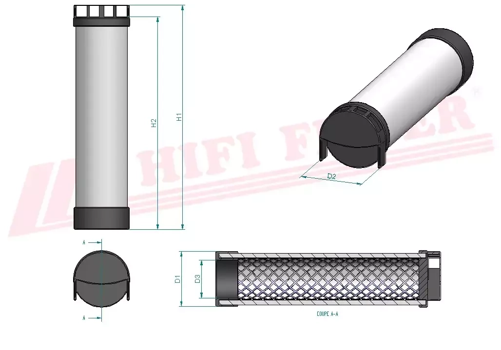 Воздушный фильтр HIFI FILTER SA 17105