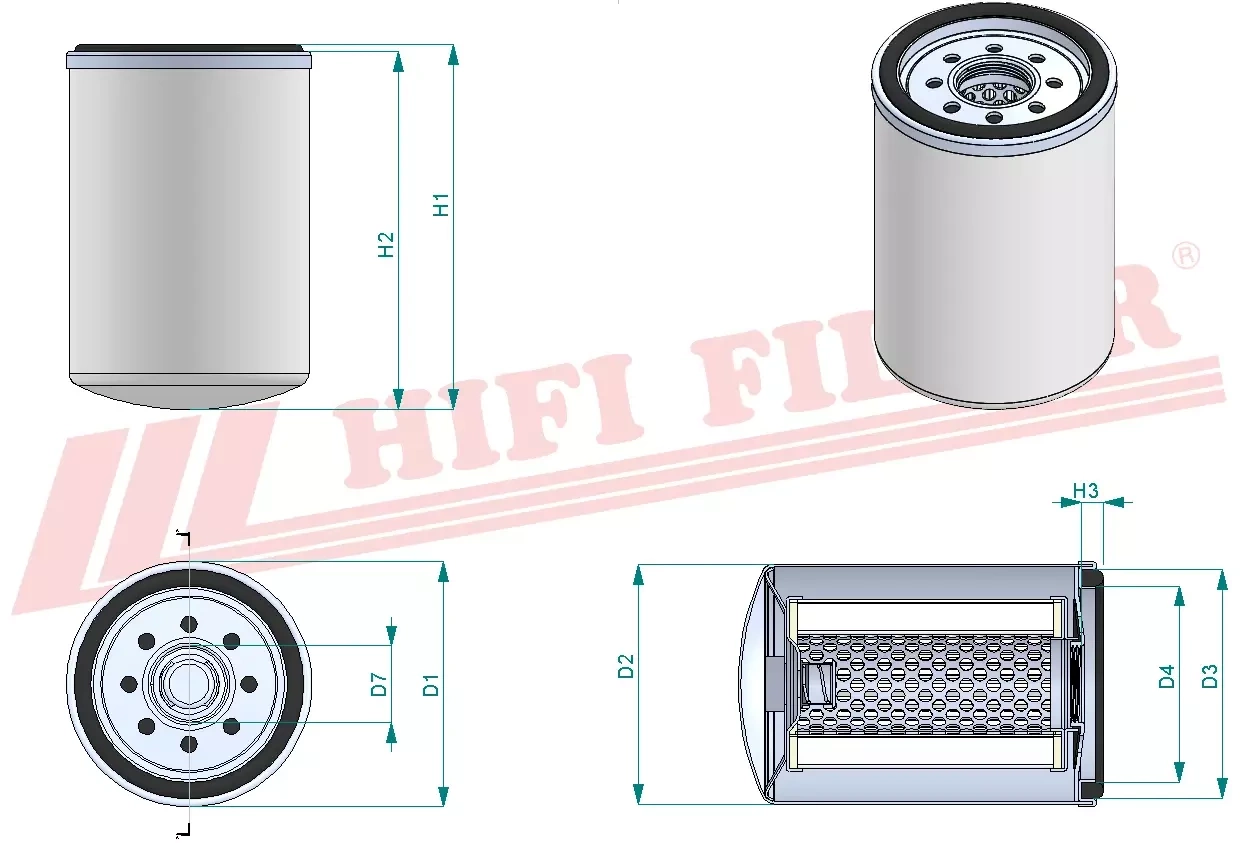Моторный масляный фильтр HIFI FILTER T 600