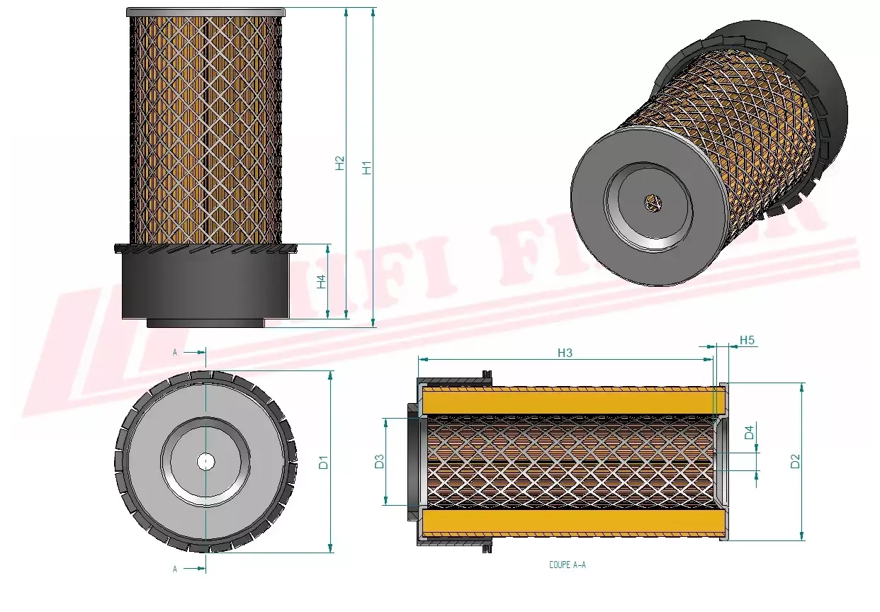 Воздушный фильтр HIFI фильтр SA 10385 к