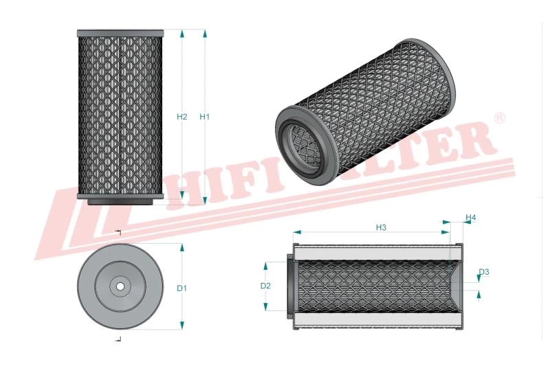 Воздушный фильтр HIFI FILTER SA 18032
