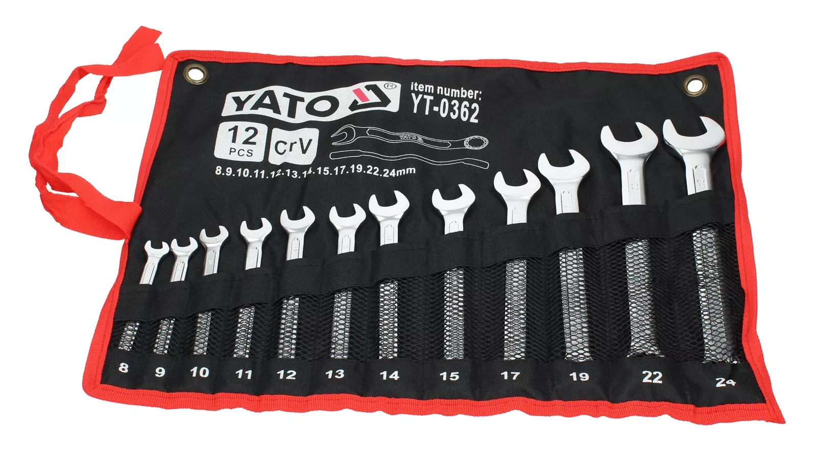 Гаечный ключ yato 8-24 мм 12 шт. (YT-0362)