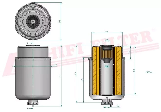 Топливный фильтр HIFI FILTER SN 70311