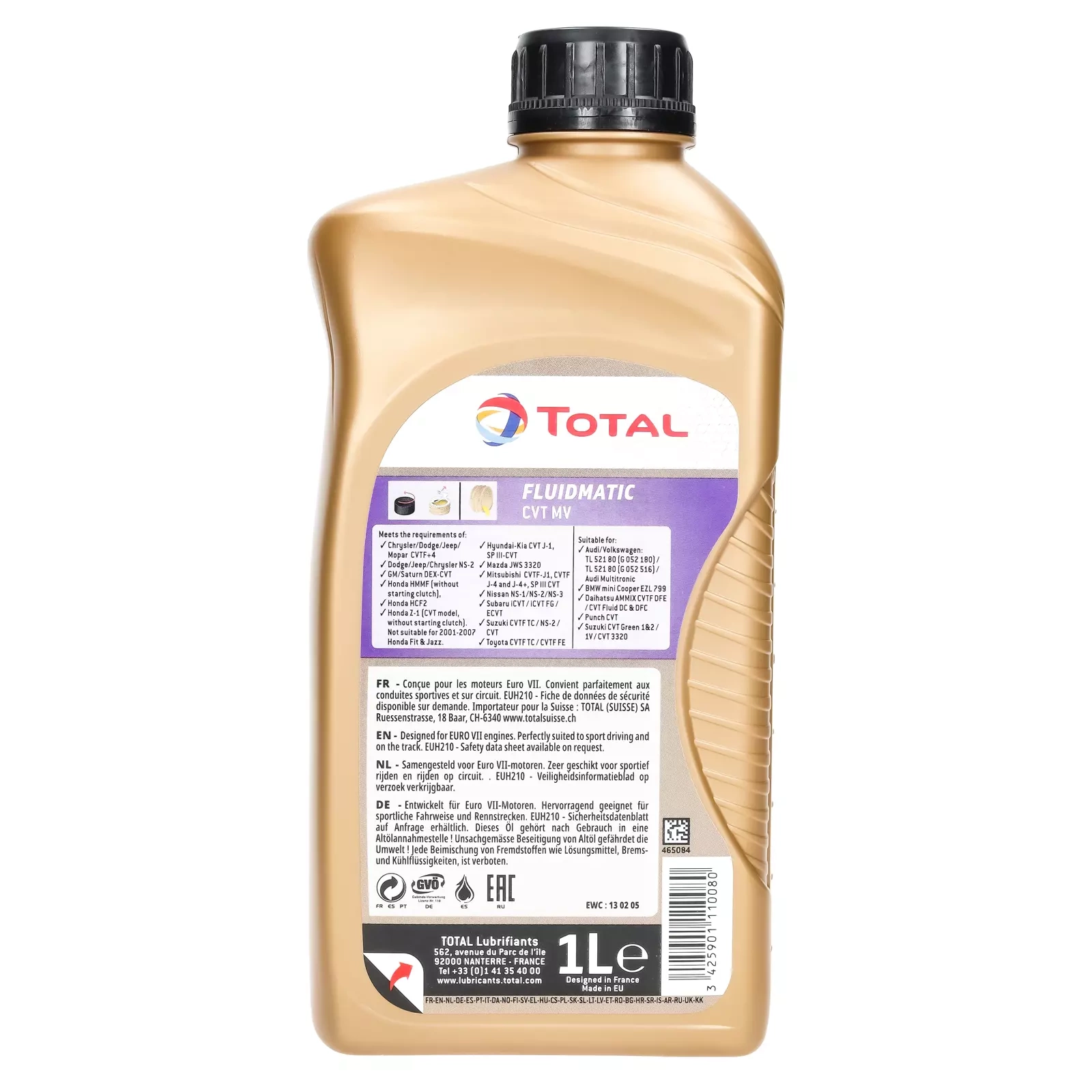 Трансмиссионное масло Total Fluidmatic CVT MV 1L