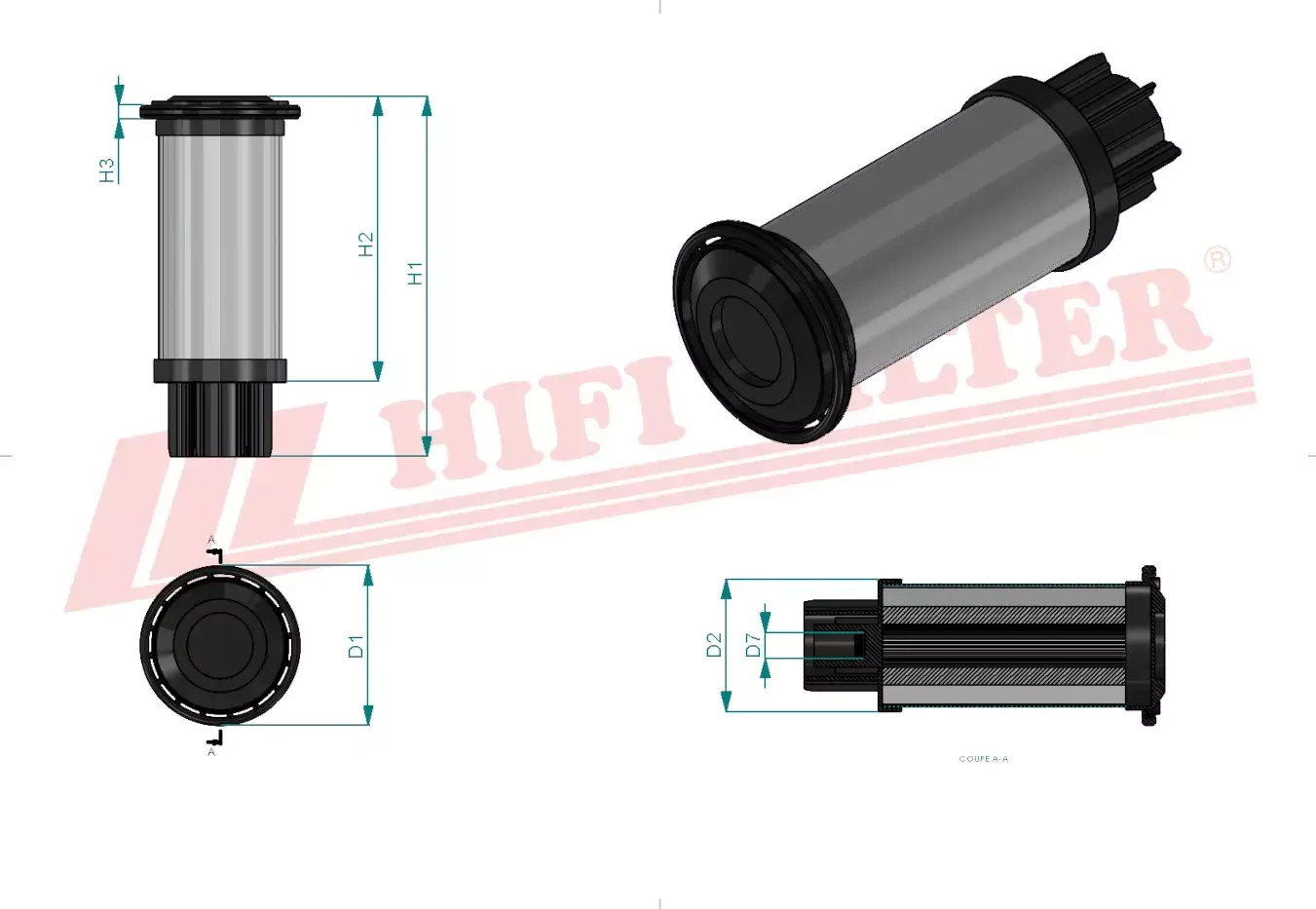 Топливный фильтр HIFI FILTER SN 40679