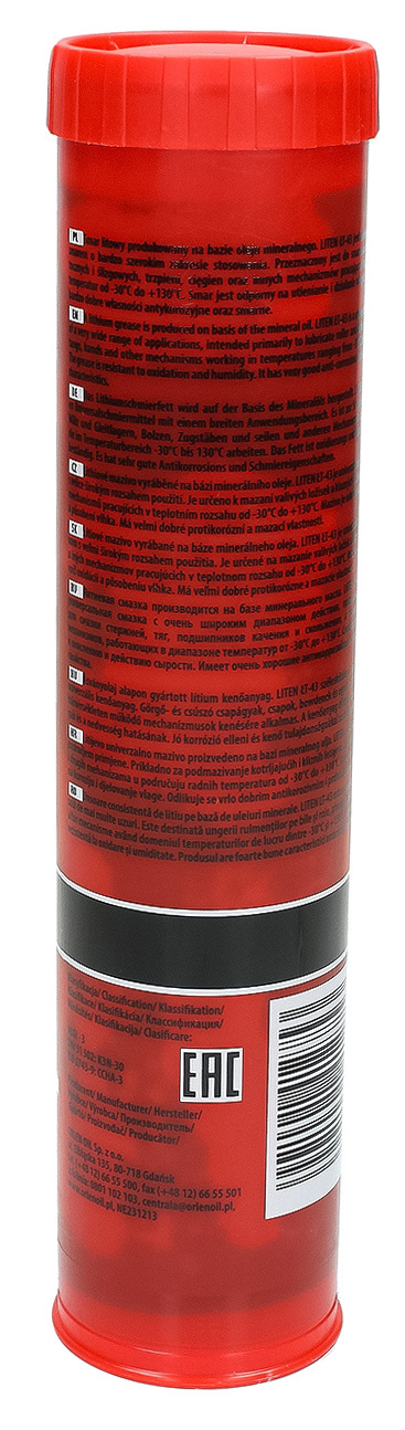 Смазка лития Orlen Liten lt-43 400g