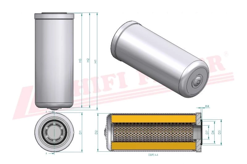 Гидравлический масляный фильтр HIFI FILTER SH 66195