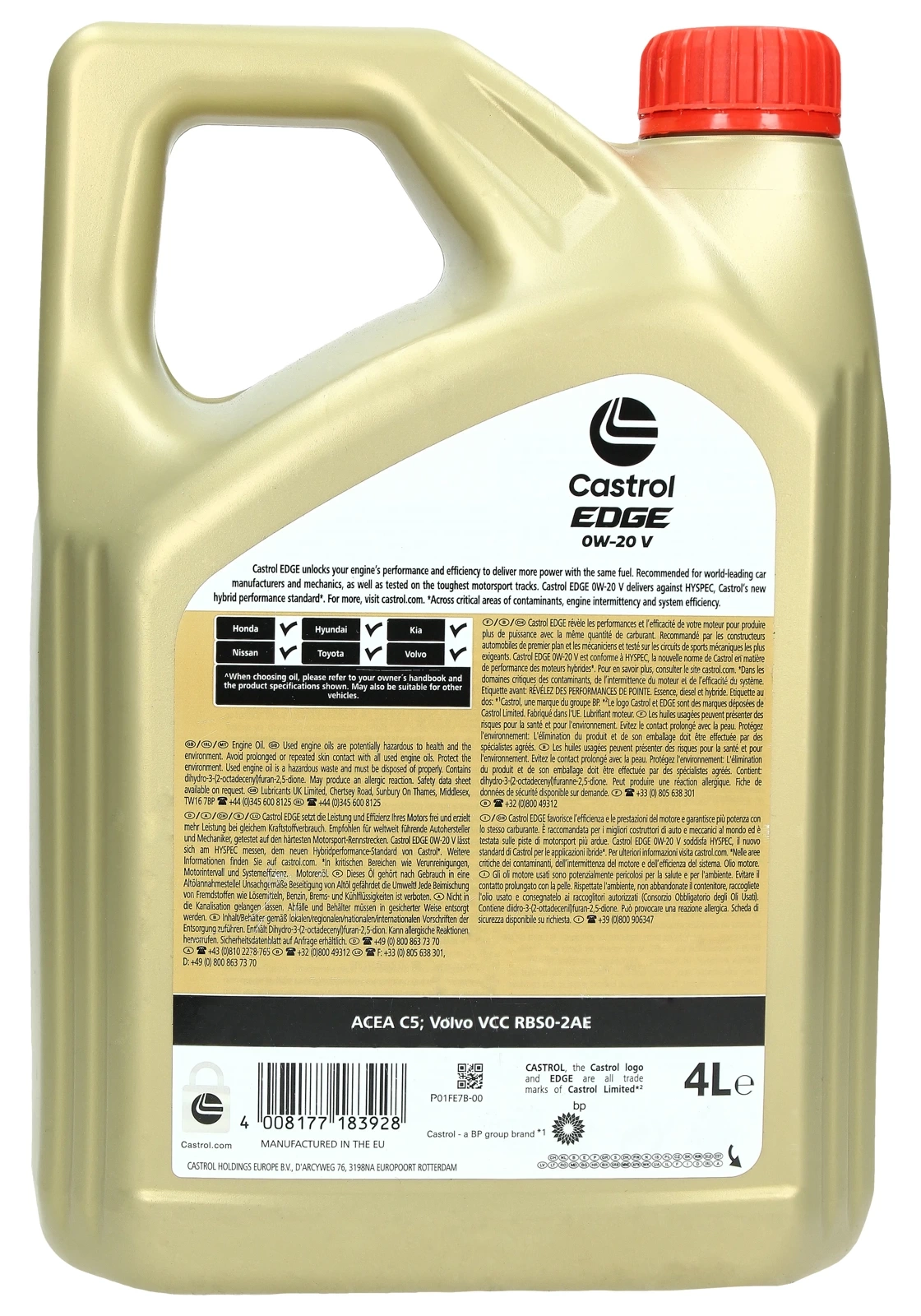 Olej silnikowy Castrol Edge Professional V 0W-20 4L