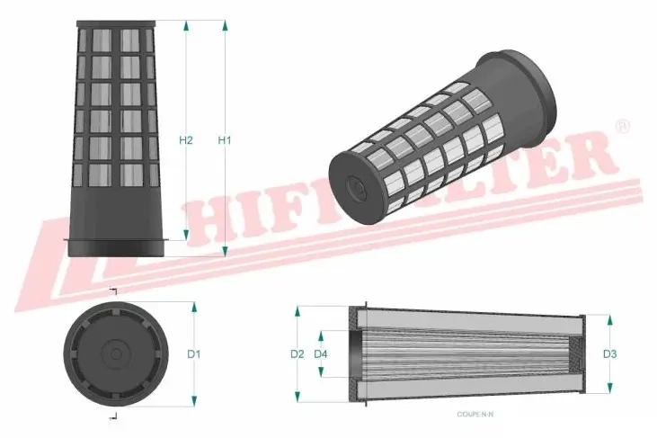 Воздушный фильтр HIFI FILTER SA 16604