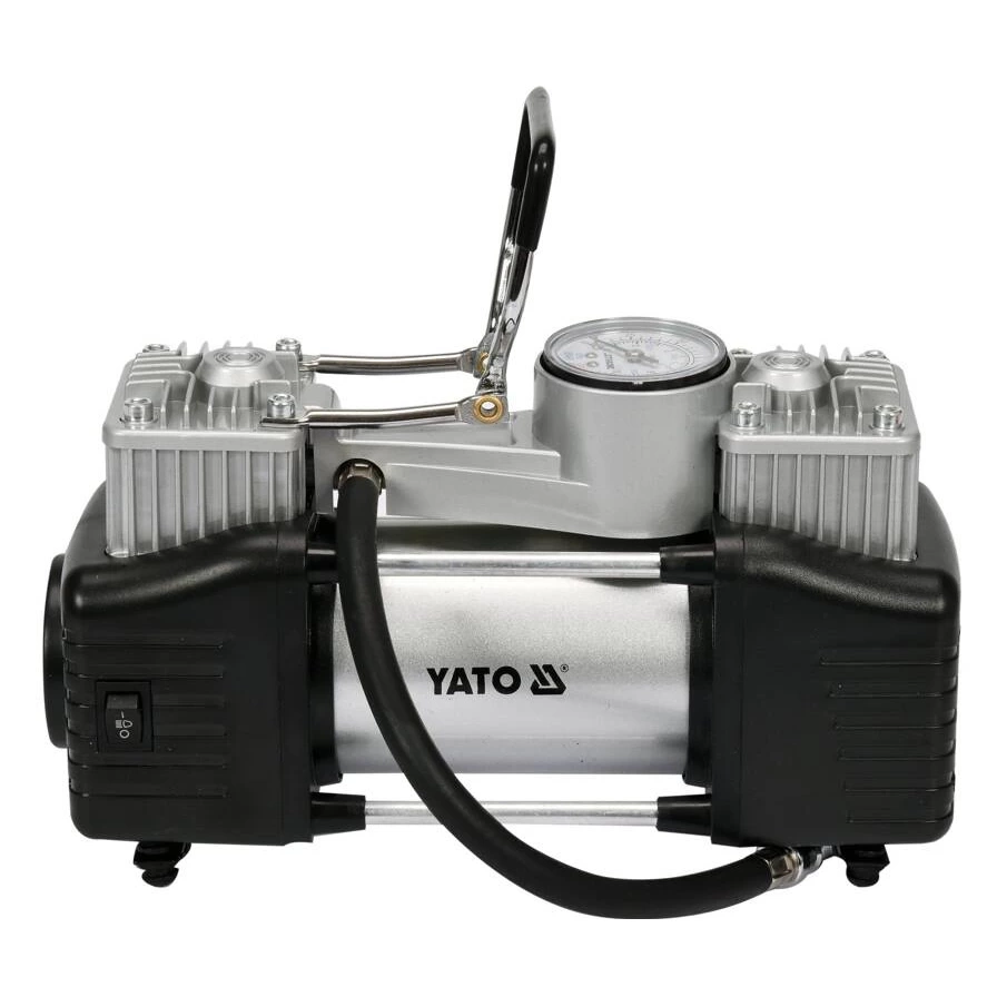 Автомобильный компрессор со светодиодной лампой 250W YATO (YT-73462)