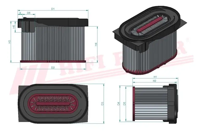 Воздушный фильтр HIFI FILTER SA 17480