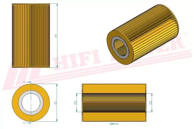 Воздушный фильтр HIFI FILTER SA 19367