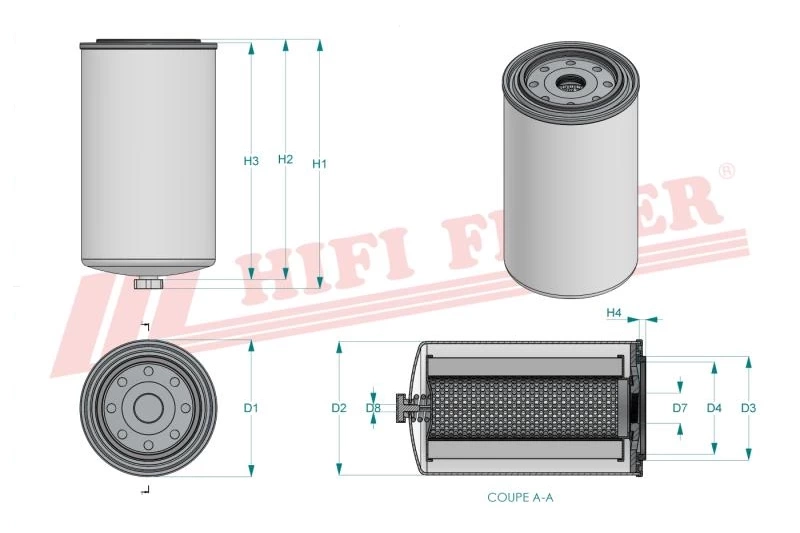 Топливный фильтр HIFI FILTER SN 70343