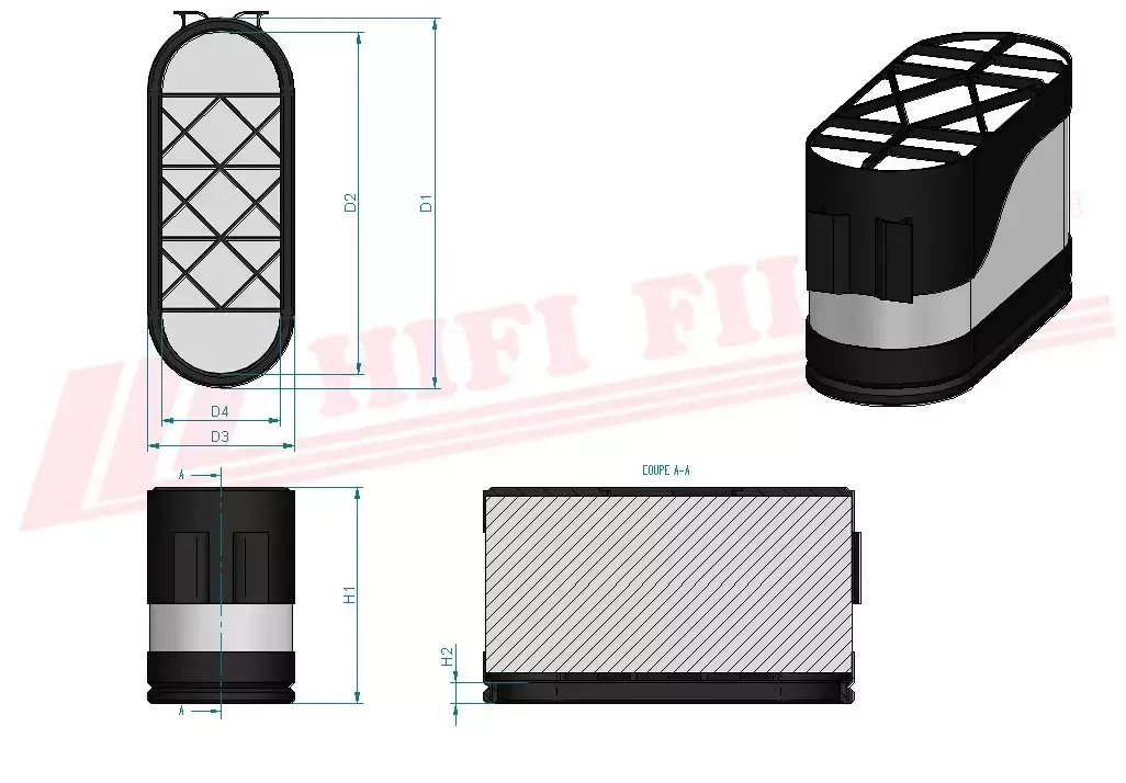 Воздушный фильтр HIFI FILTER SA 16475