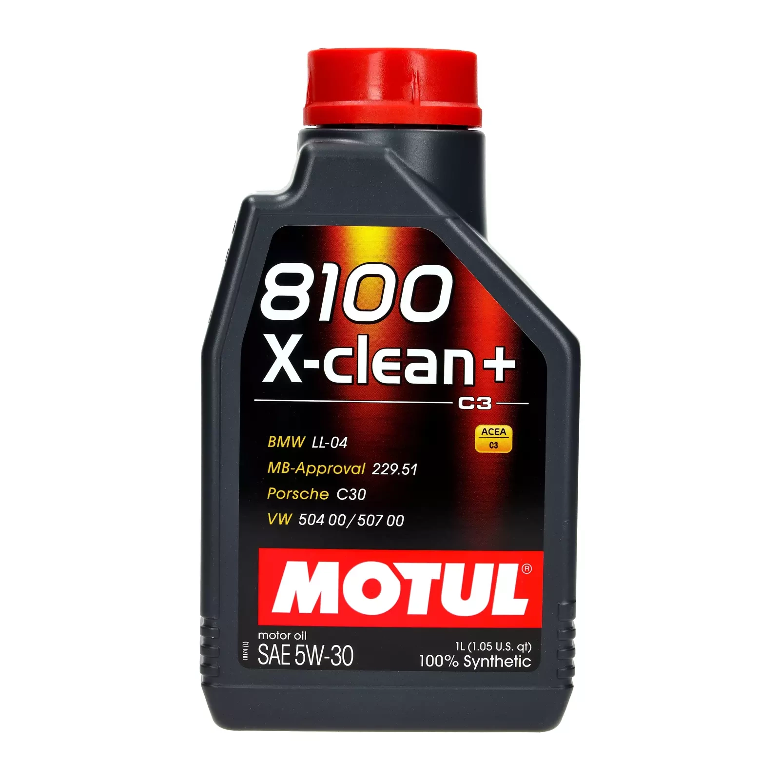 Моторное масло Motul 8100 X-CLEAN + 5W - 30-1L