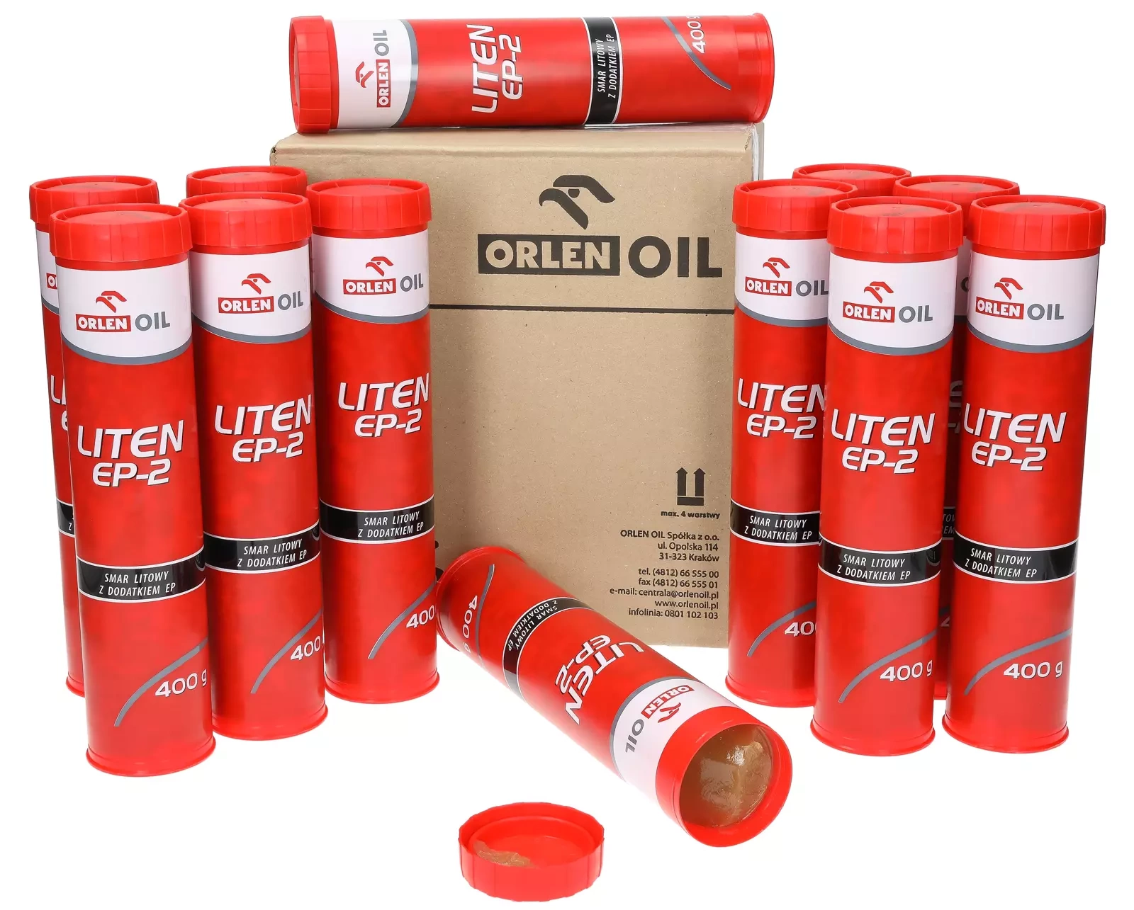 12x литиевая смазка Orlen LITEN EP-2 400 г